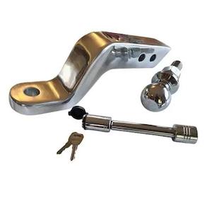 Stinger Solid Aluminium Towing Ball Mount 100mm Drop with Ball and Lockset