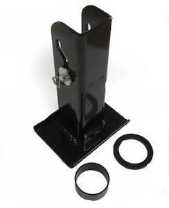 Black Jack Trailer Jack Folding Foot Black 6"