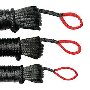 Saber 6 000 KG Black SaberPro Winch Extension Rope with Red Sheath Eyes 20 m