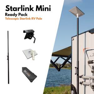 BBQARM Starlink Mini Ready Pack - Telescopic Starlink RV Pole
