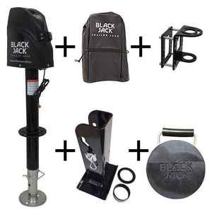Black Jack Trailer Jack with Clamp Electric Powered Jockey Lift- no longer available