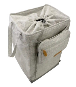 Discount Collection: Navigator Gear TIAV Fold Away Laundry Basket Light Grey - in store only
