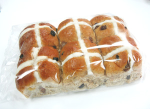 Easter Hot Cross Buns – 6 pack Traditional