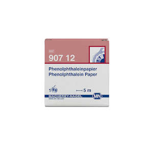 MN Qualitative pH test paper Phenolphthalein paper reel (5m), pH: 8.3–10.0