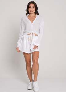 Bottoms: Linen Collection - Bad Romance Shorts