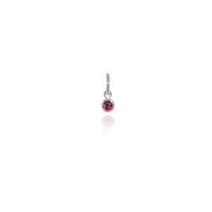 Gemstones: July Pendant Charm (Rhodolite)