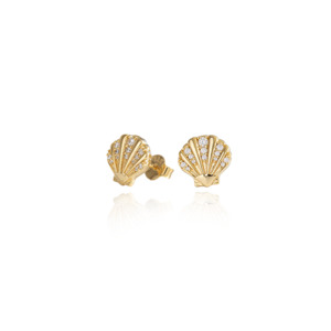 Seashell Studs (Patient) - Gold
