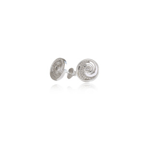 Earrings: Ocean Wave Coin Studs (Confident)