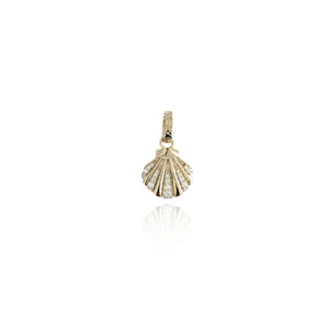 Seashell Pendant Charm - Gold