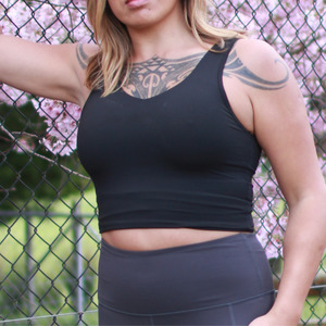 Products: The Singlet Bra - Black