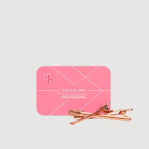 Natalie Anne Creaseless Blowout Clips "Power Pink" Limited Edition (15 rose-gold clips)