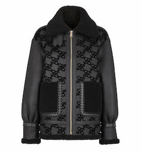 Streetwear 2: Fendi Jacket Black shearling jacket