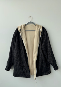 Fendi: Fendi Reversible Zipped Drawstring Hoodie