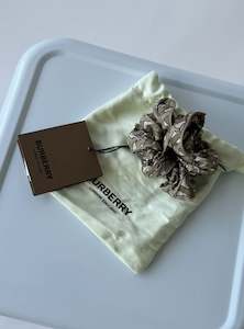 Celine: Burberry Silk Scrunchie - Full Set