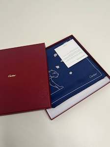 CARTIER Silk Scarf In Blue