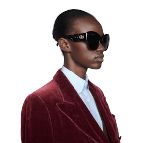 Black and Gold Gucci Sunglasses