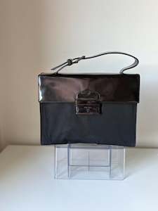 Prada leather top handbag