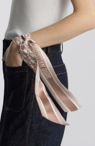 Dior: Christian Dior Silk Oblique Jacquard Scarf