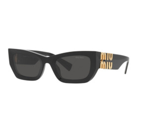 Black and Gold Miu Miu sunglasses