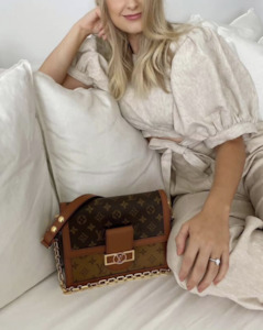 Louis Vuitton Dauphine MM Shoulder Bag - FULL SET