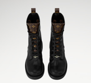 Footwear: Louis Vuitton Metropolis Flat Ranger Boots