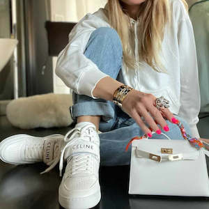 Celine: Celine White Sneakers