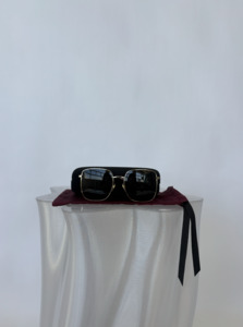 100 300: Gucci GG0802S Gold Rectangle Sunglasses