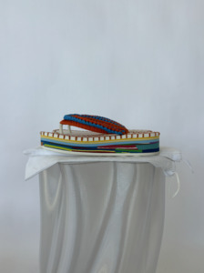 100 300: Chloé White & Orange “Ocean Sole Edition” Lou Flip Flops