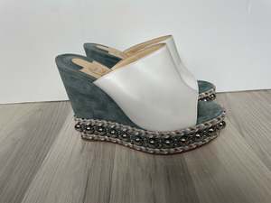 100 300: Christian Louboutin wedge sandals