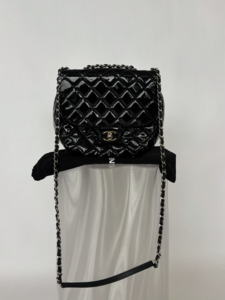 Chanel Patent Bubble Quilted Medium Calfskin Bag