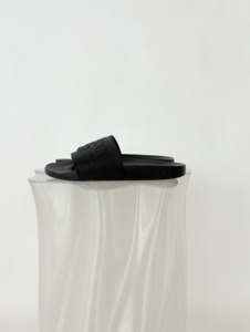 Sale: Gucci Black Rubber Logo Pool Slides