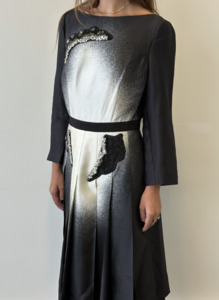 Prada: Prada Ball Dress in Wool/Silk with Embellishments
