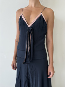 Prada - navy/pink dress