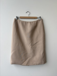Prada: Prada wool blush skirt