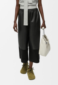 3000 5000: Loewe cropped trousers in nappa lambskin