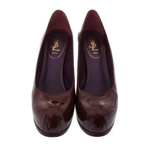 100 300: Vintage burgundy patent YSL Pumps