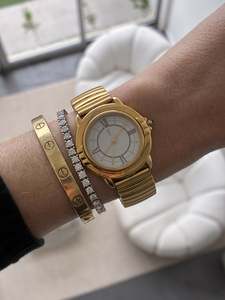 Yves Saint Laurent Bi-Tone Ribbon Link Watch