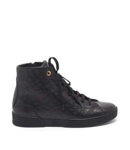 Louis Vuitton Empreinte Leather Black High Top Sneakers