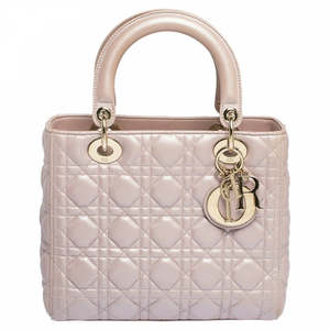 2000 2999: Christian Dior Medium Iridescent Lambskin Cannage Lady Satchel