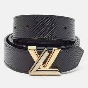 Louis Vuitton: Louis Vuitton Epi Leather Dual-Toned Twist Belt