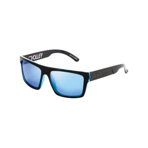 Carve Sunglasses: Carve Volley Black/Blue Frame Iridium Polarized