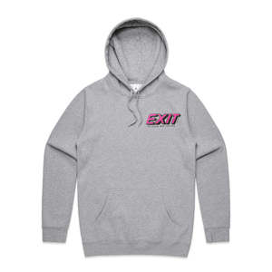 Exit Surf OG Logo Hoody - Grey/Pink