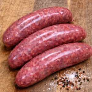Gourmet Sausages: Old Fashioned Beef Sausages GF, DF