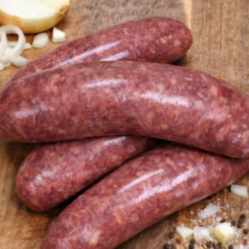 Gourmet Sausages: Angus Beef Steak and Onion
