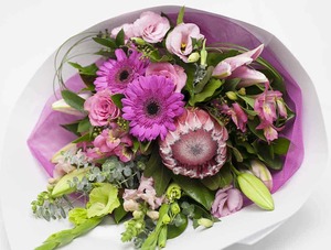 Products: Pink Flower Bouquet Hamilton Cambridge Florist Expressions