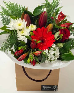 Products: Flowers Red Flower Box Hamilton Cambridge Florist Delivery