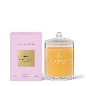 A Tahaa Affair: Glasshouse Candle A Tahaa Affair (Vanilla & Caramel)