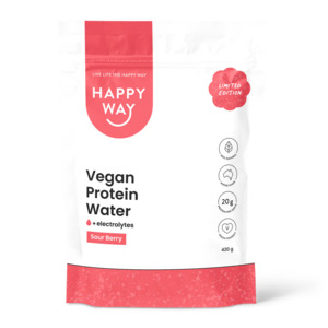 Happy Way - Sour Berry Vegan Protein Water 420g