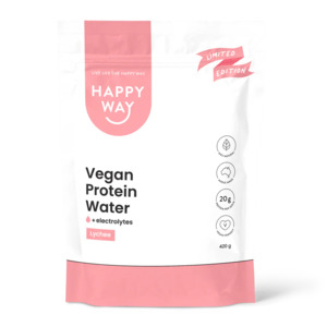 Happy Way: Happy Way - Lychee Vegan Protein Water 420g