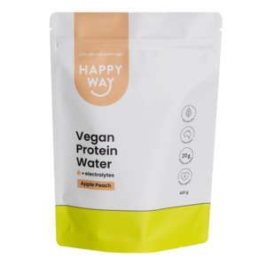Happy Way: Vegan Protein Water Apple Peach 420g